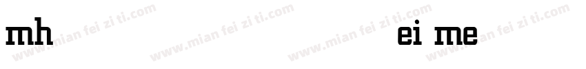 mhei medium字体转换
